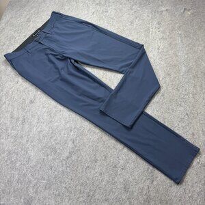 Travis Mathew Golf Pants Men 34 x 33 Blue Stretch Performance Straight
